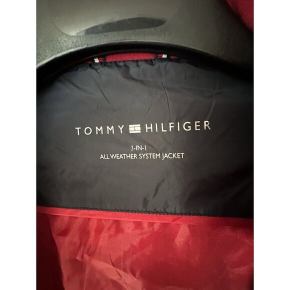TOMMY HILFIGER Women's Size M Navy Blue 3-in-1 All Weather System Quilted Jacket - Picture 5 of 8